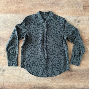 Rails Kate Blouse in Olive Cheetah in Small